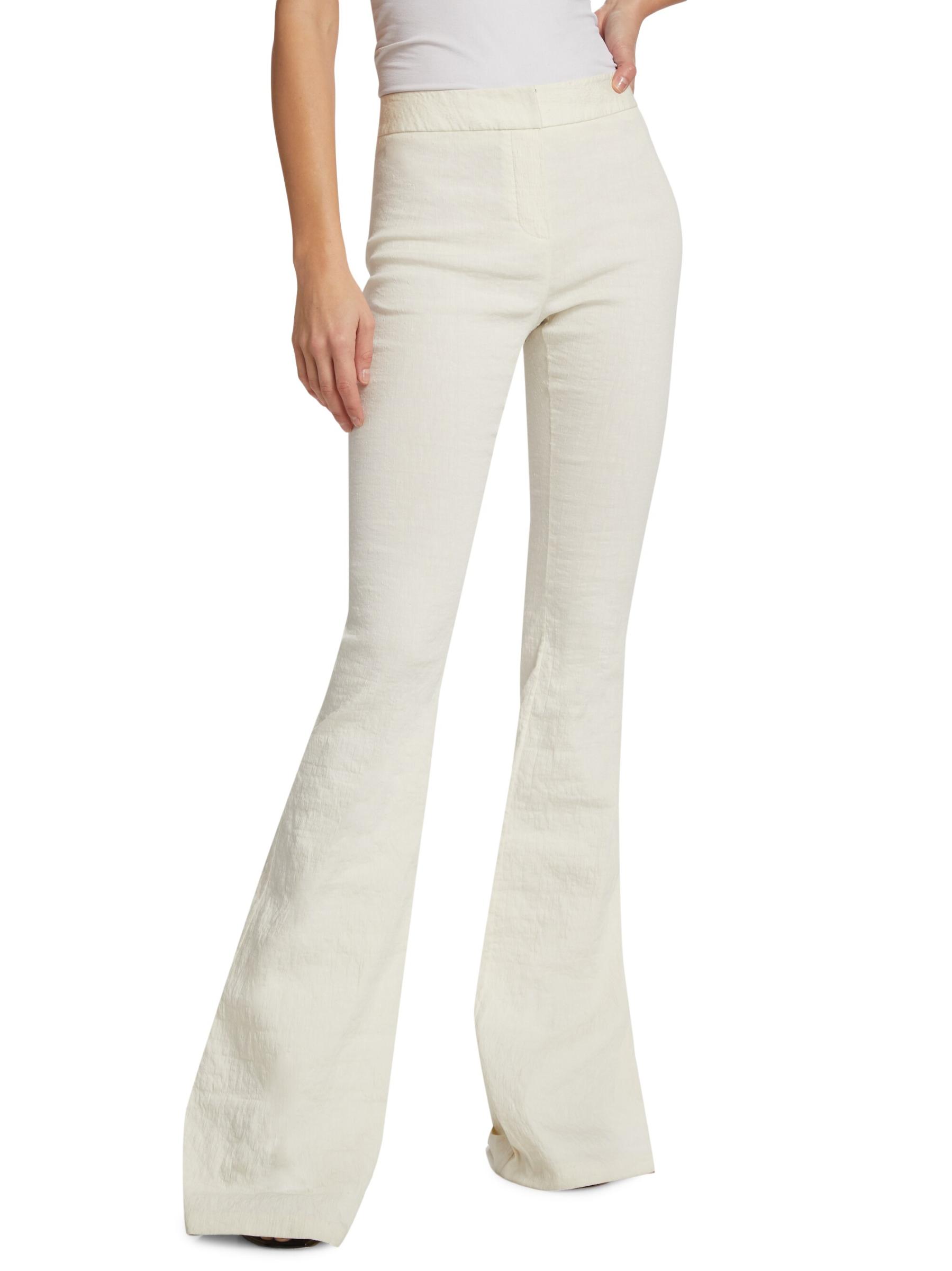 w waist flare pants melt the lady 美品 melt the lady w waist flare pants - メルカリ
