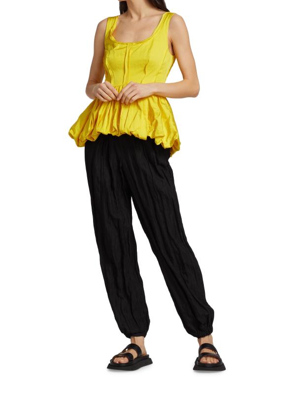 #7: بلوزة بيبلوم بلا أكمام - النرجس