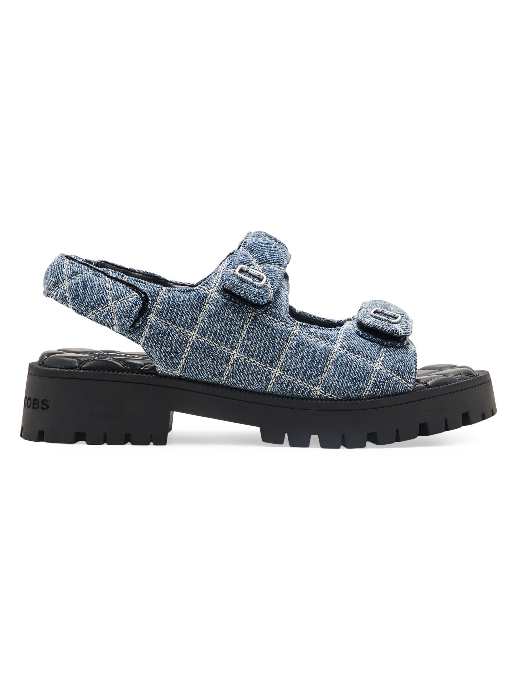 Marc Jacobs★The Quilted Denim Sunny Sandal Shop Marc Jacobs - The J Marc Quilted Denim Sandals | Saks