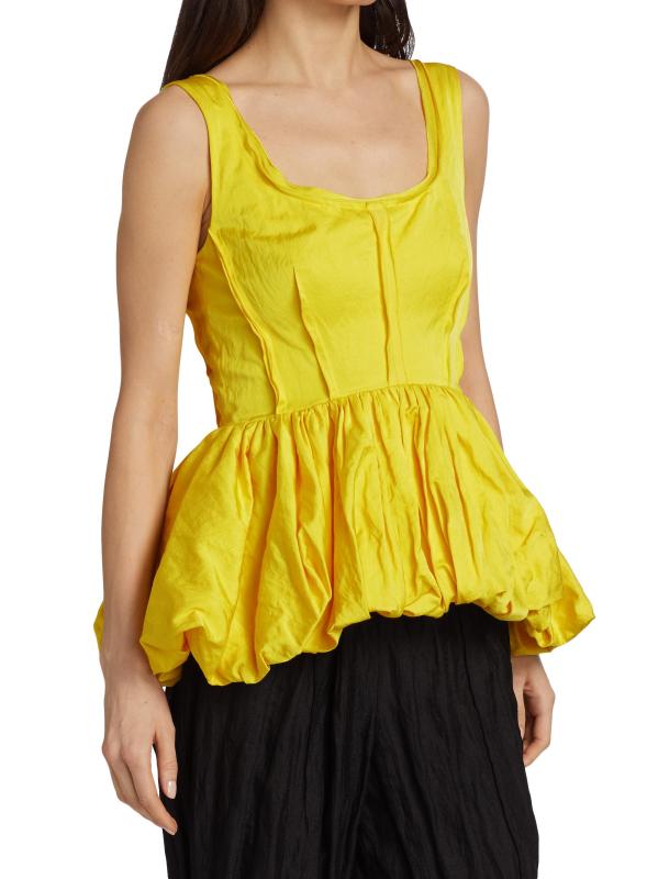 #3: بلوزة بيبلوم بلا أكمام - النرجس