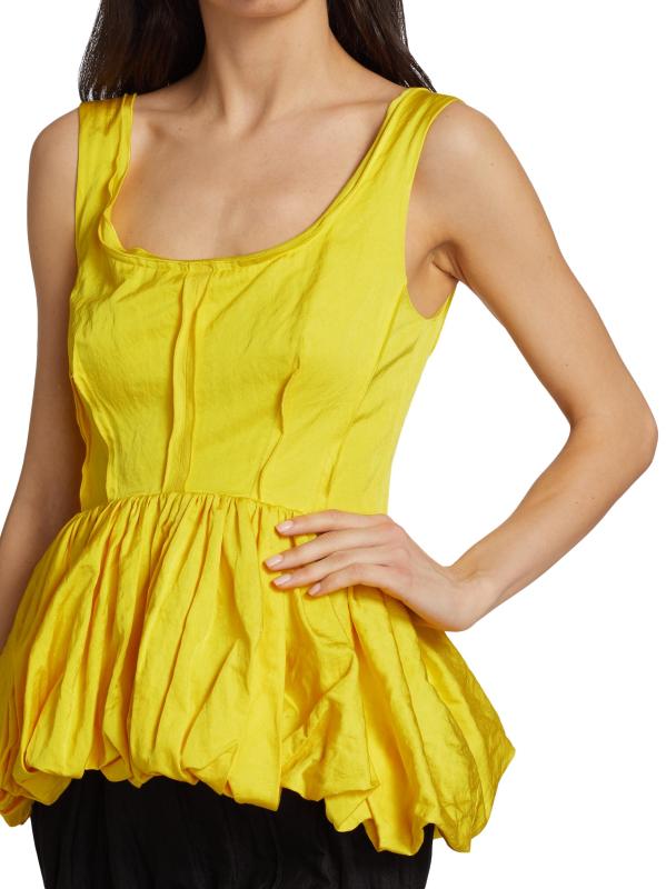 #5: بلوزة بيبلوم بلا أكمام - النرجس