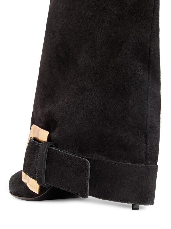 #3: حذاء Anthem 75 ملم من الجلد المدبوغ حتى الركبة - أسود