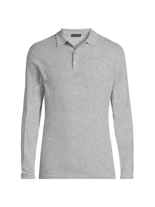 Pierce Long-Sleeve Polo Sweater