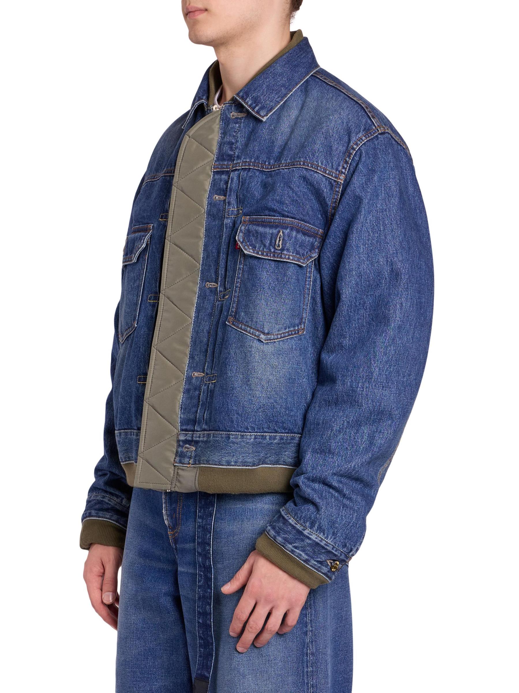 ♂美品・リバーシブルジャケット♂【sacai　サカイ】　グレー　サイズ1 Sacai - リーバイス×サカイ リバーシブル・ジャケット を