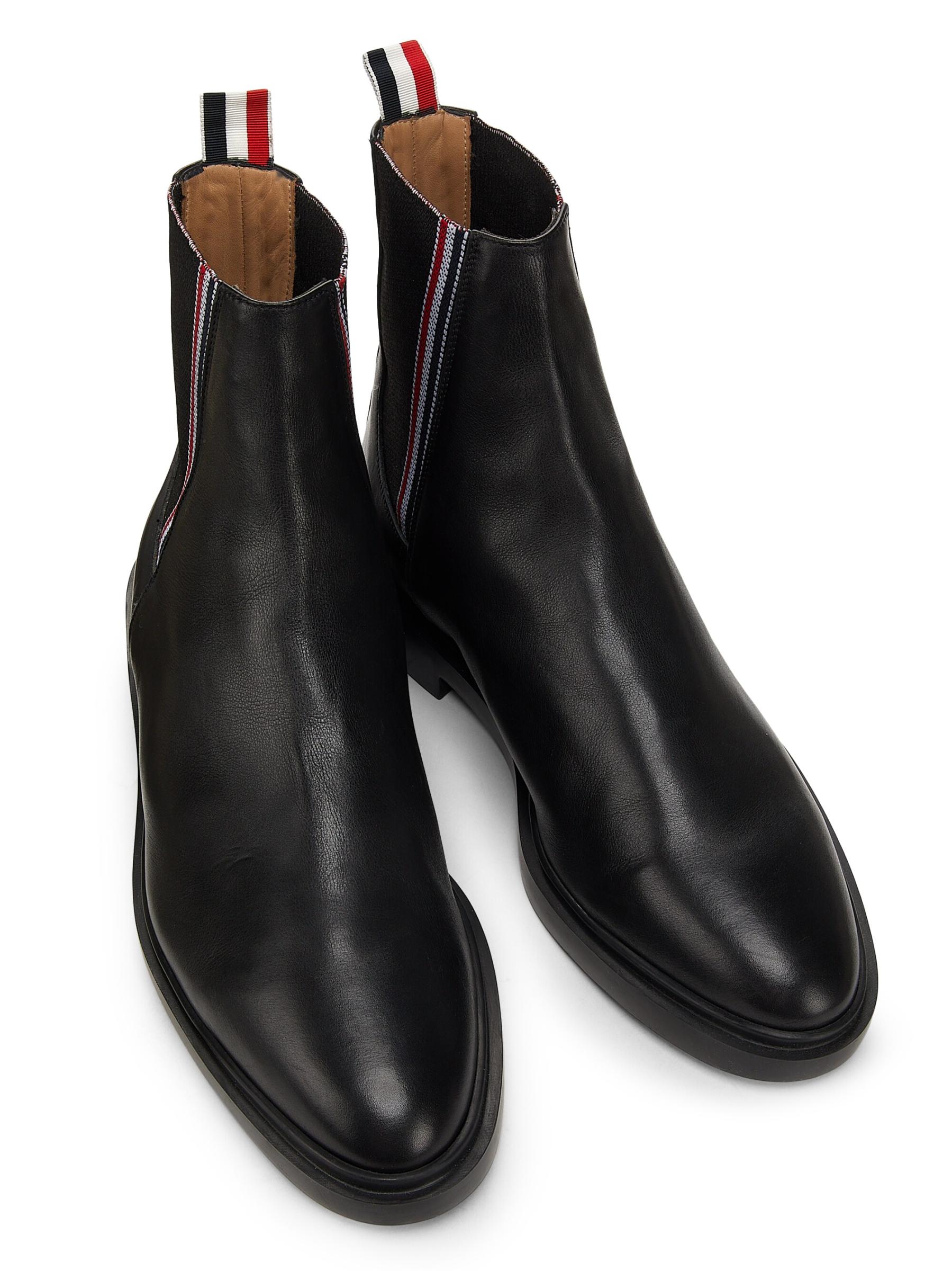 Shop Thom Browne - Leather Chelsea Boots | Saks Fifth Avenue