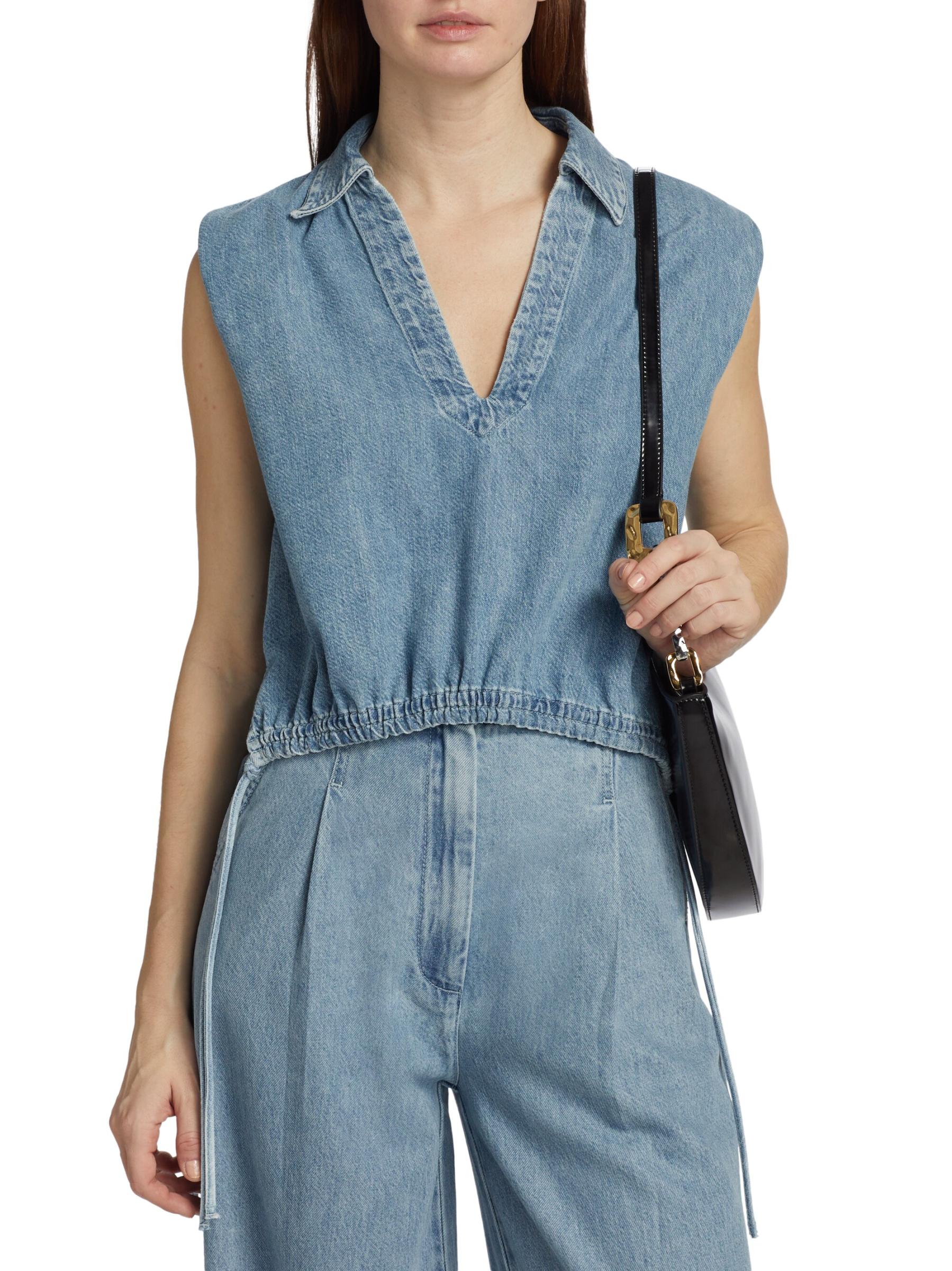 Shop rag & bone Ultra Featherweight Fiona Top Saks Fifth Avenue Korea