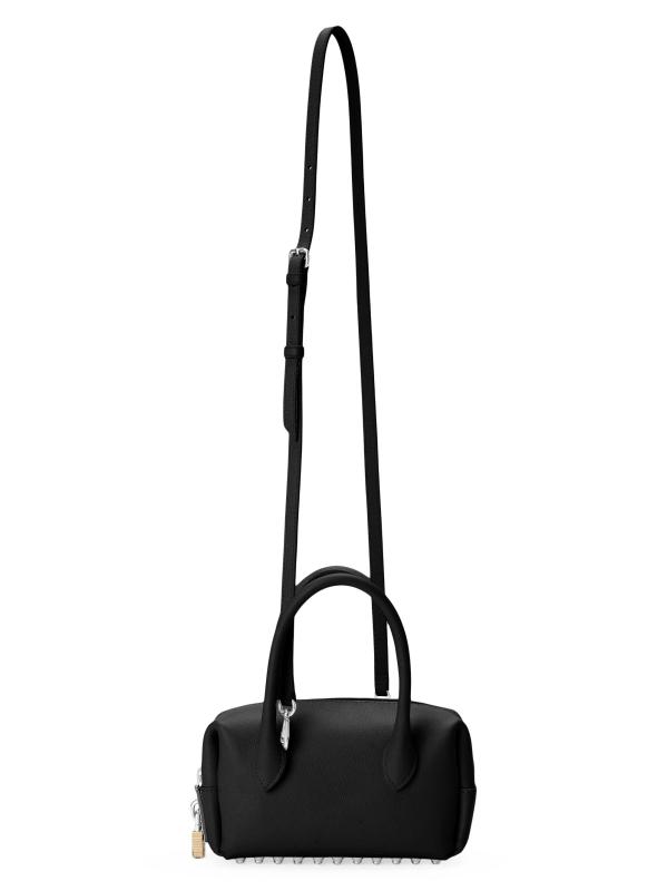 #2: حقيبة صغيرة بمقبض علوي من الجلد Roux - أسود