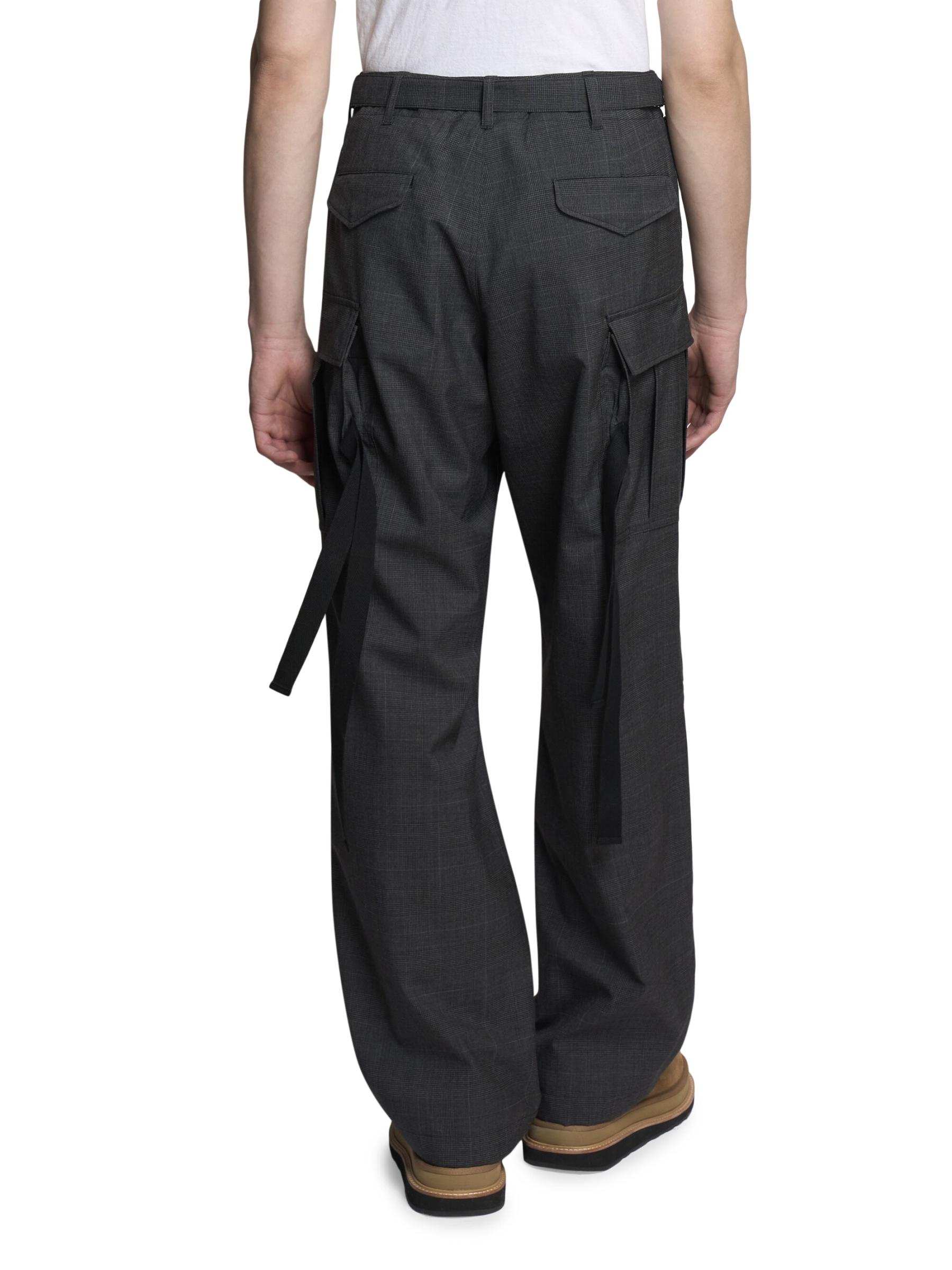 【秀逸デザイン】sacai Belted Glen Check Wool パンツ Shop Sacai - Glen Check Wool Pants | Saks Fifth Avenue Australia