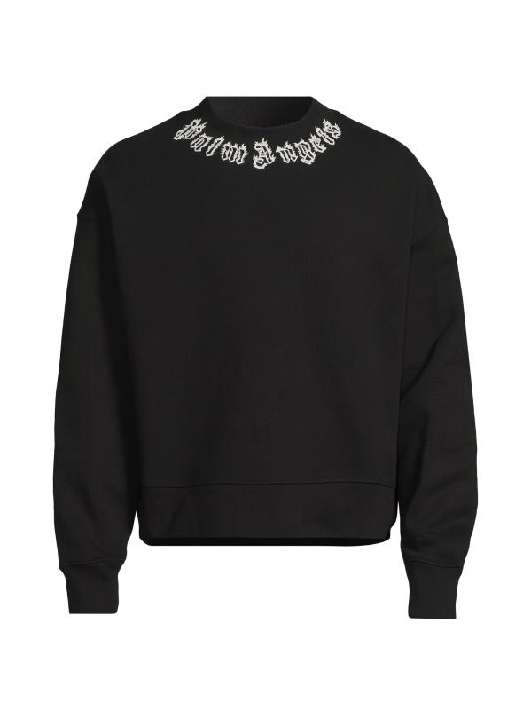 Palm Angels クルーネック スウェットシャツ Palm Angels - ネックロゴクルーネックスウェットシャツ を