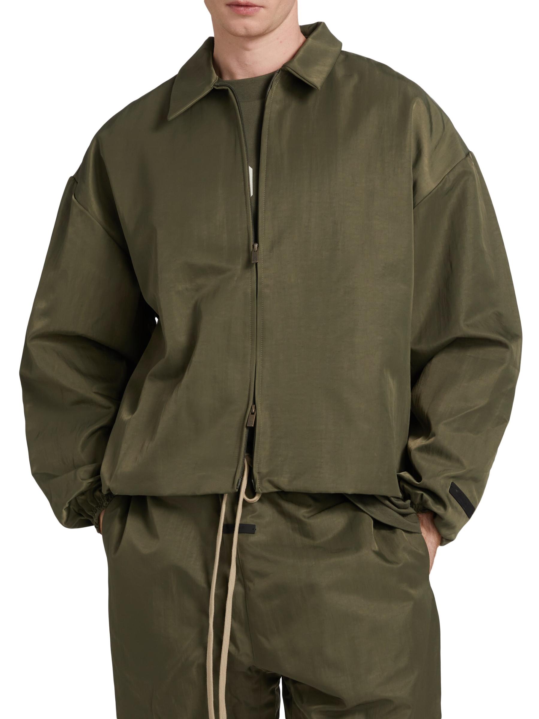 FOG ESSENTIALS ナイロントラッカージャケット L ミリタリー Fear of God Essentials - テクスチャード・ナイロン