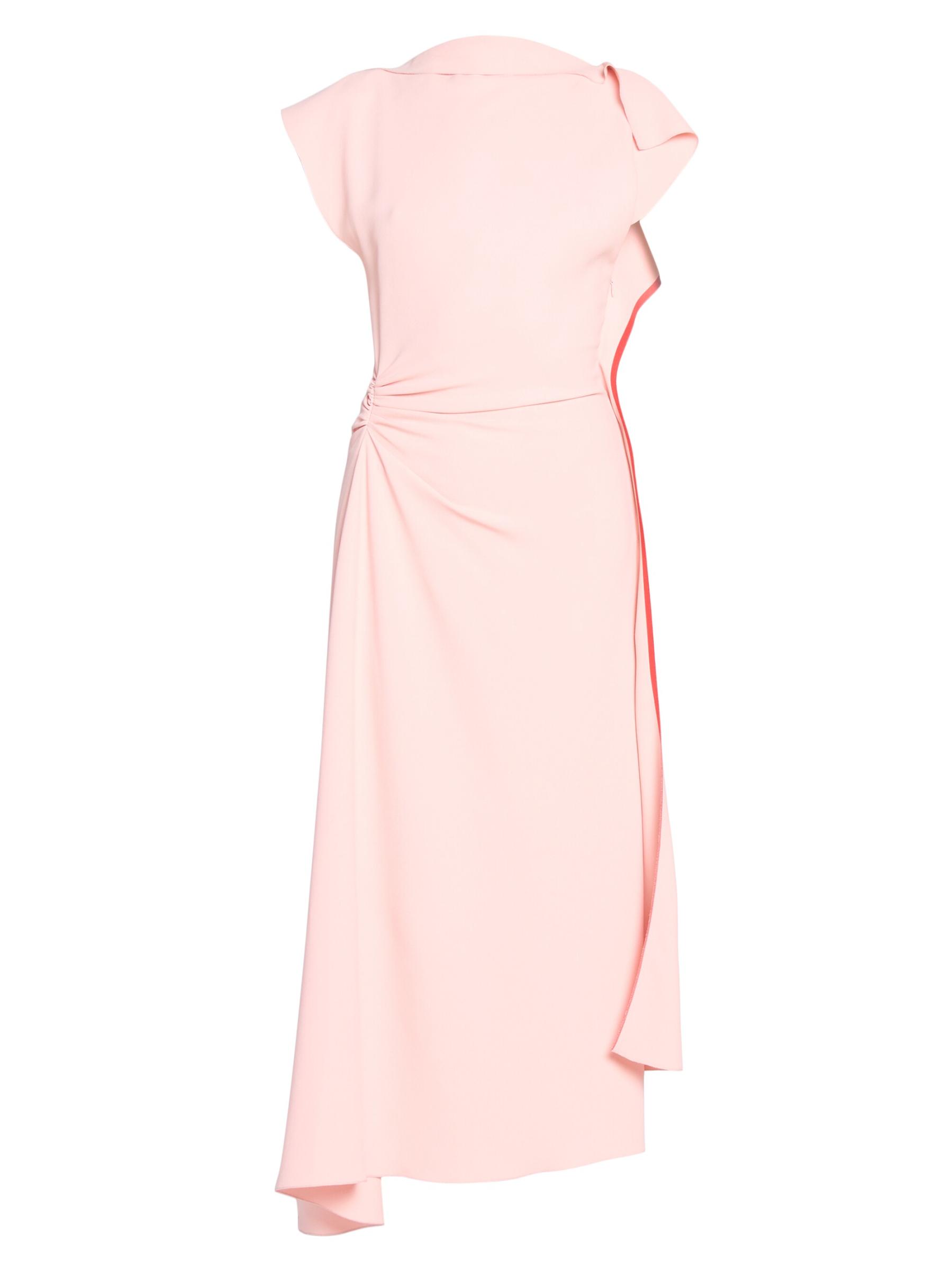 JACQUEMUS アシンメトリックドレープミディドレス Victoria Beckham - ギャザー・アシンメトリック・ミディドレス