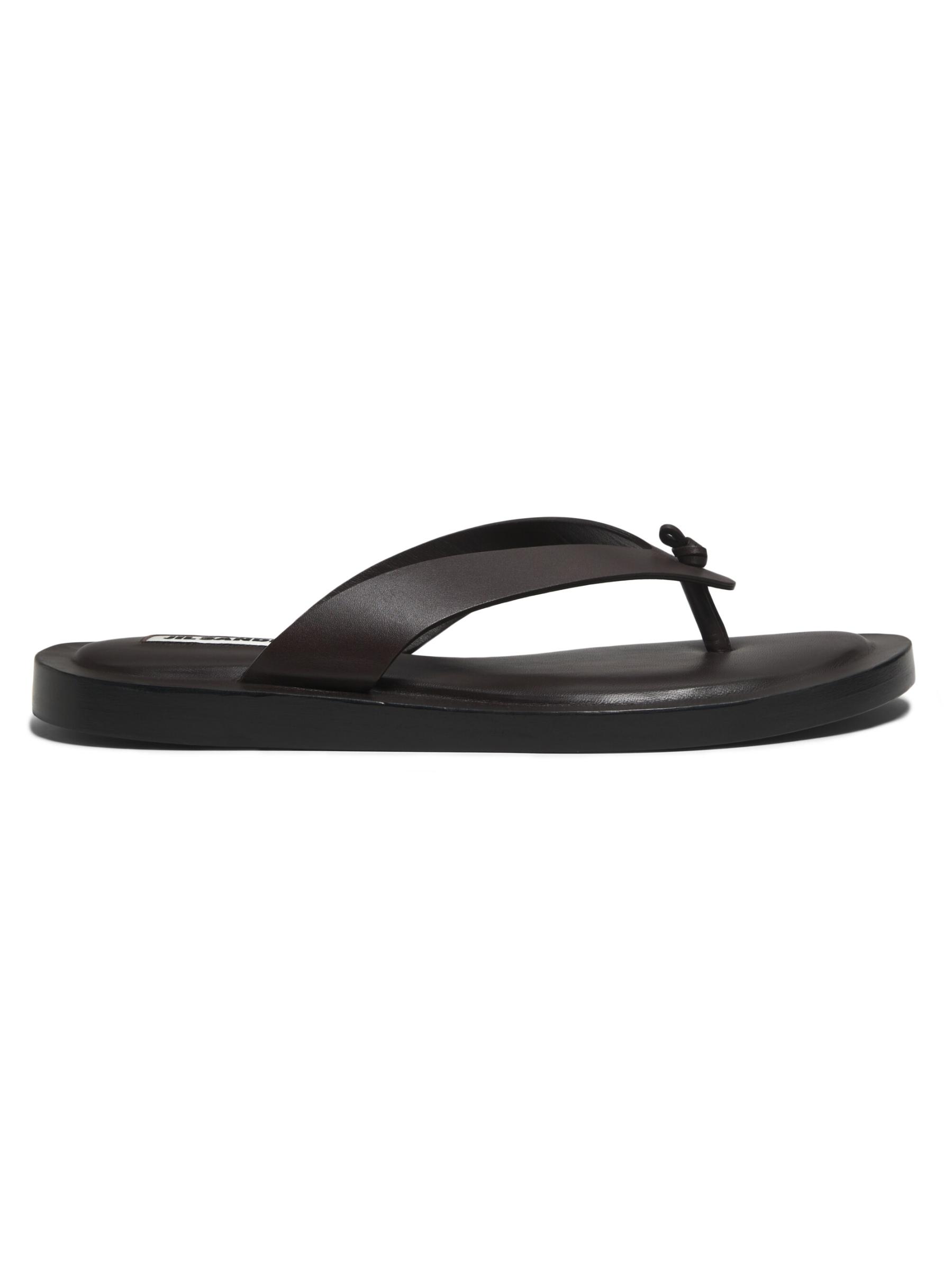 *JIL SANDER*ナロートゥ レザー サンダル Jil Sander Sabot レザーサンダル | ブラック | FARFETCH JP