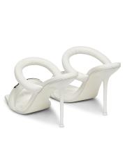 Shop Alexander Wang - Julie 105MM Leather Tubular Sandals