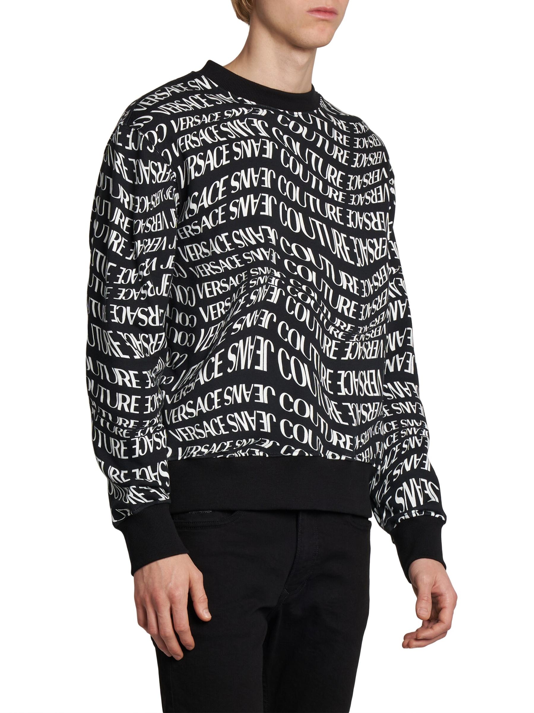 Versace Jeans Couture - 歪んだロゴのスウェットシャツ を