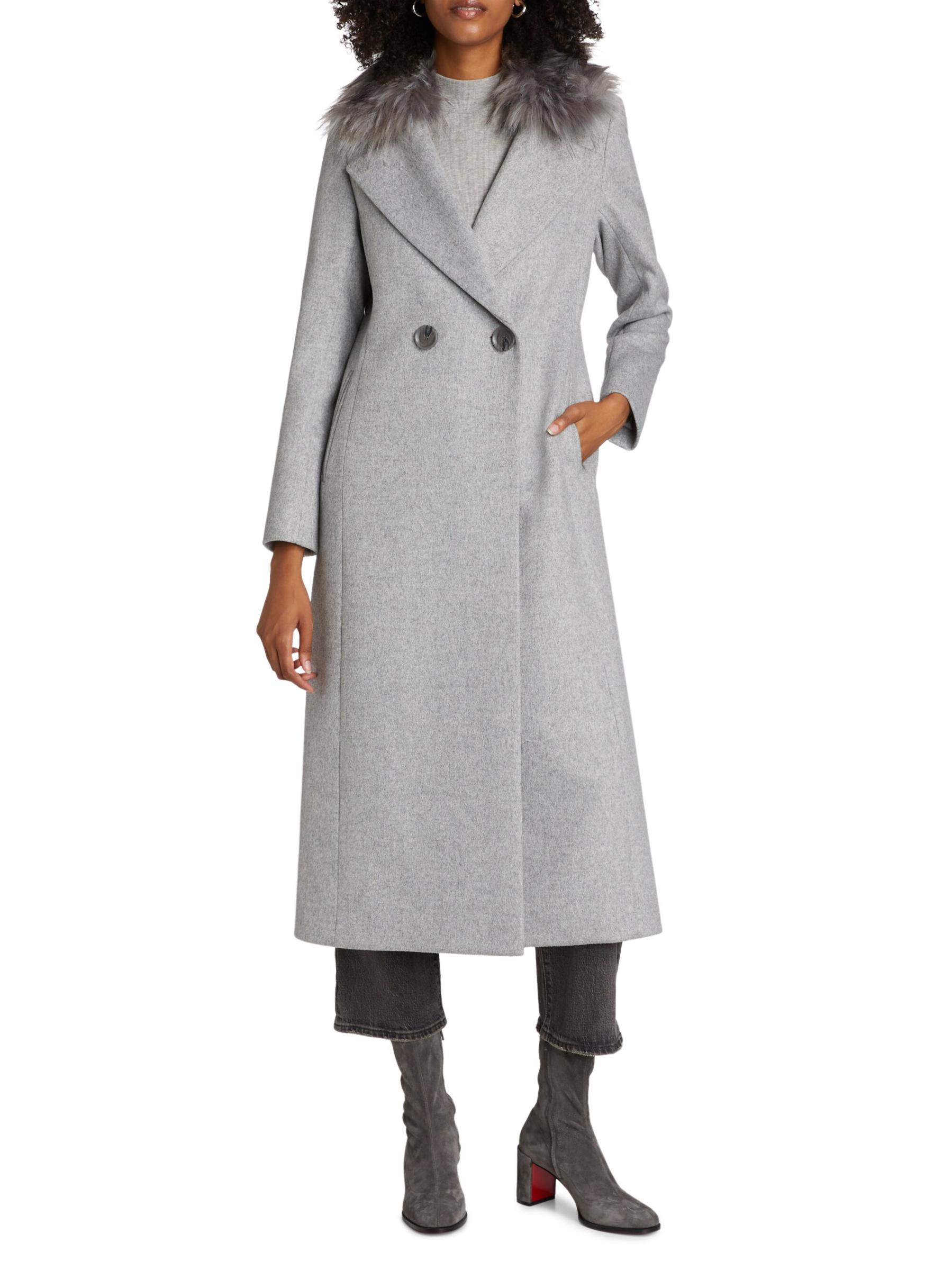 【BOHEMIAN SEOUL】24fw FUR COLLAR 2WAY WOOL MAXI COAT BOHEMIAN SEOUL] FUR COLLAR 2WAY WOOL MAXI COAT, BLACK 正規品