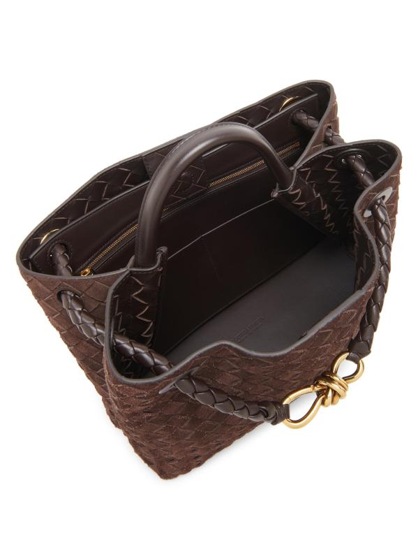 #4: حقيبة Andiamo متوسطة الحجم من الجلد المدبوغ - حلوي