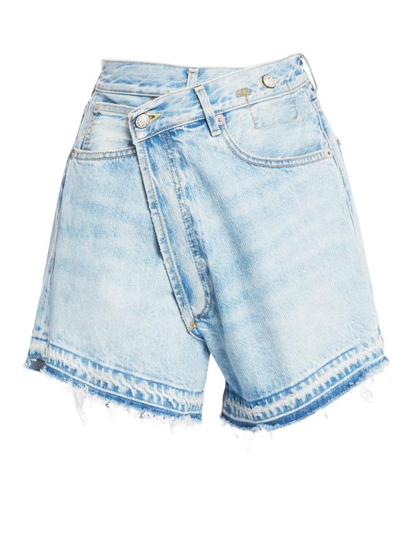 【R13】クロスオーバーニーレングスショーツ R13 - クロスオーバーショーツ をオンライン購入 | Saks Fifth