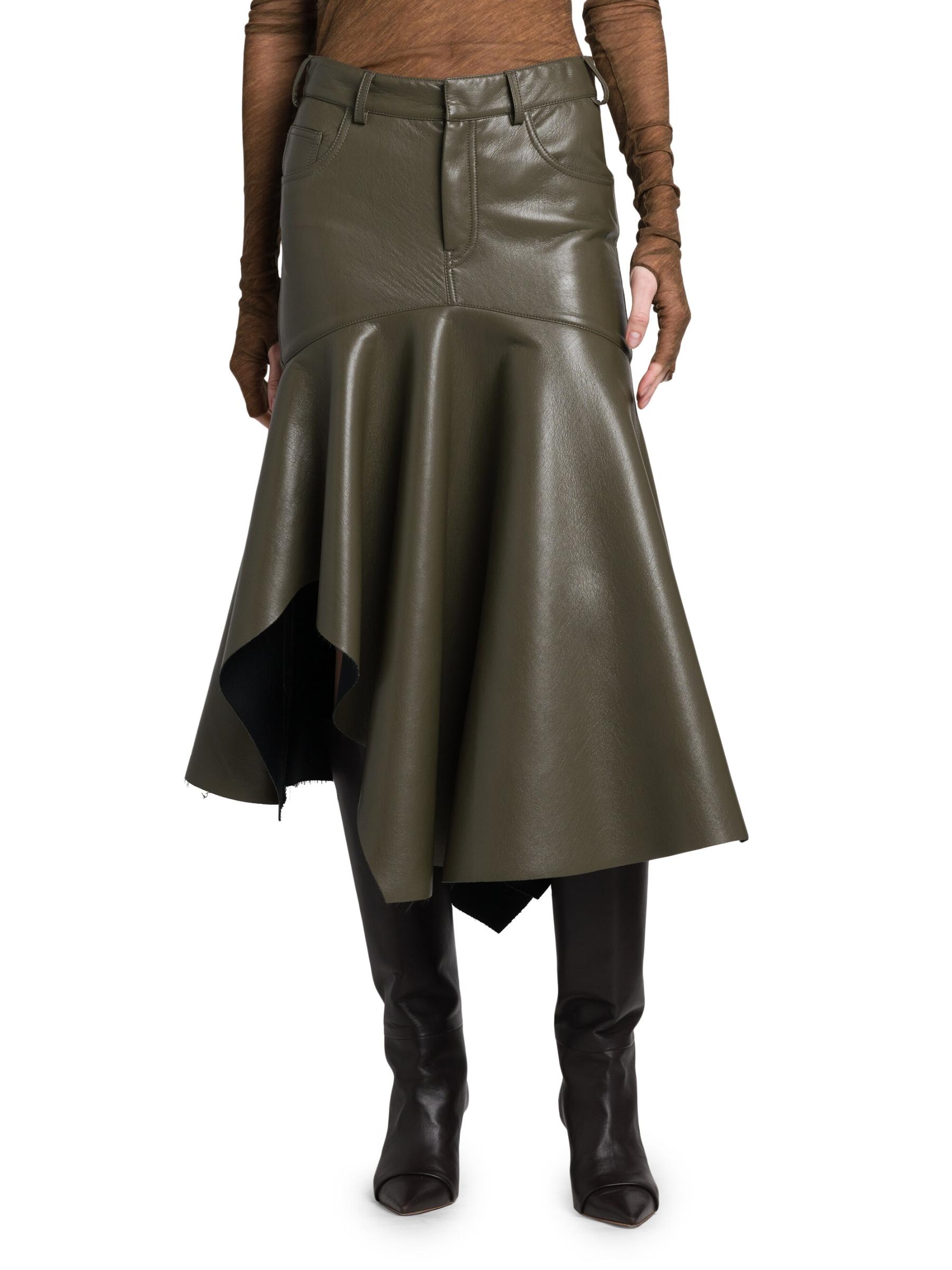 スカート PHILOSOPHY DI LORENZO SERAFINI Skirt 01842105 0555 Philosophy Di Lorenzo Serafini Bleached Midi Skirt | Black