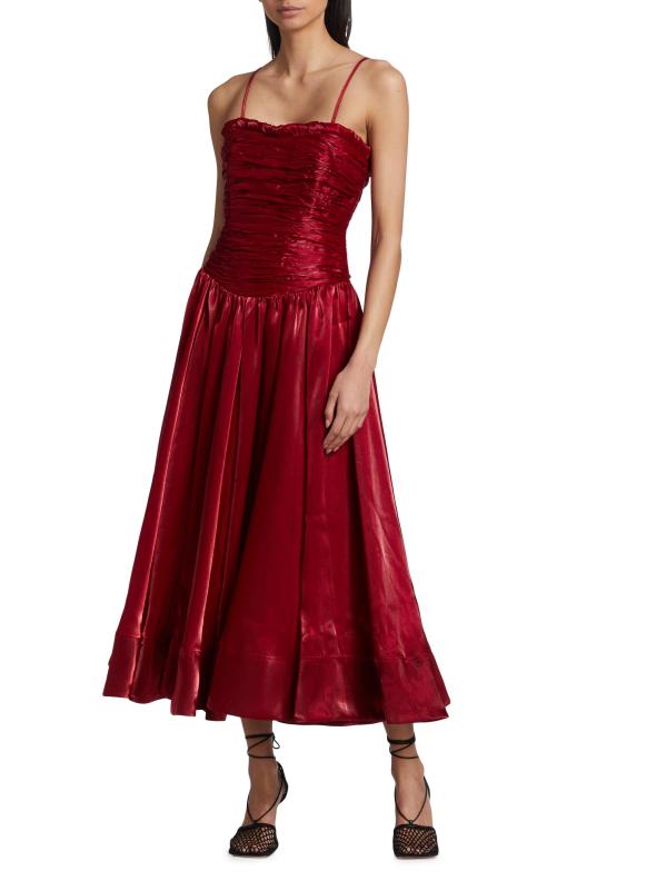 #5: فستان ريجينت متوسط بدون أكمام - العقيق الأحمر