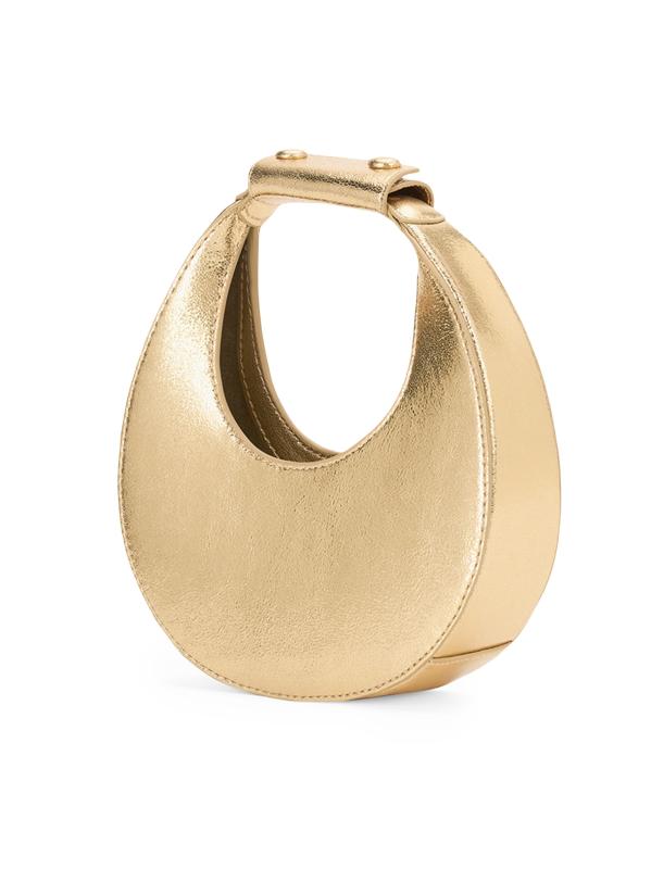 LYN レザー ホーボーバッグ バイカラー ショルダーバッグ ロゴ CHARLES & KEITH アクリルチェーンハンドル ホーボーバッグ