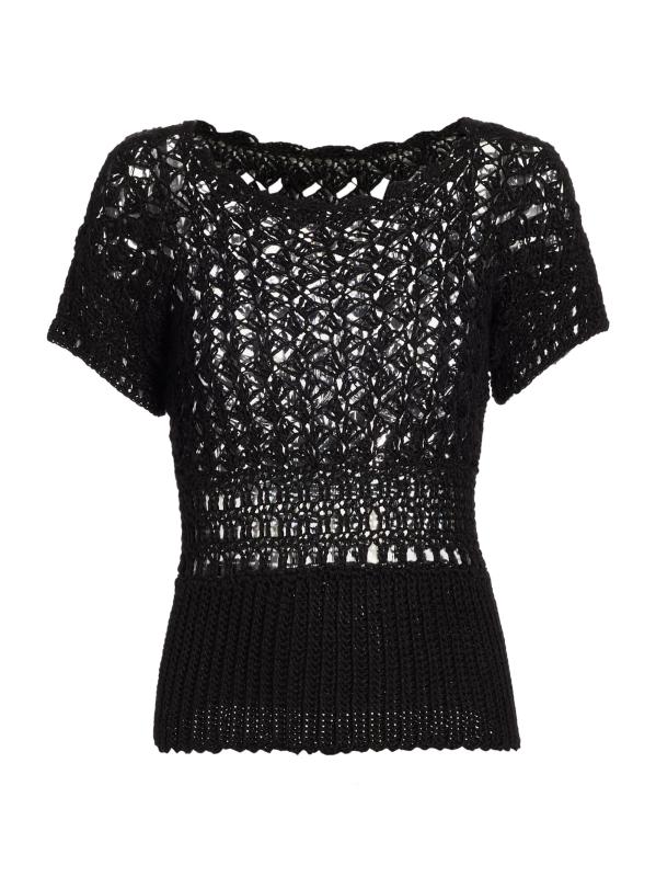 بلوزة كروشيه بأكمام قصيرة من ذا جاردن