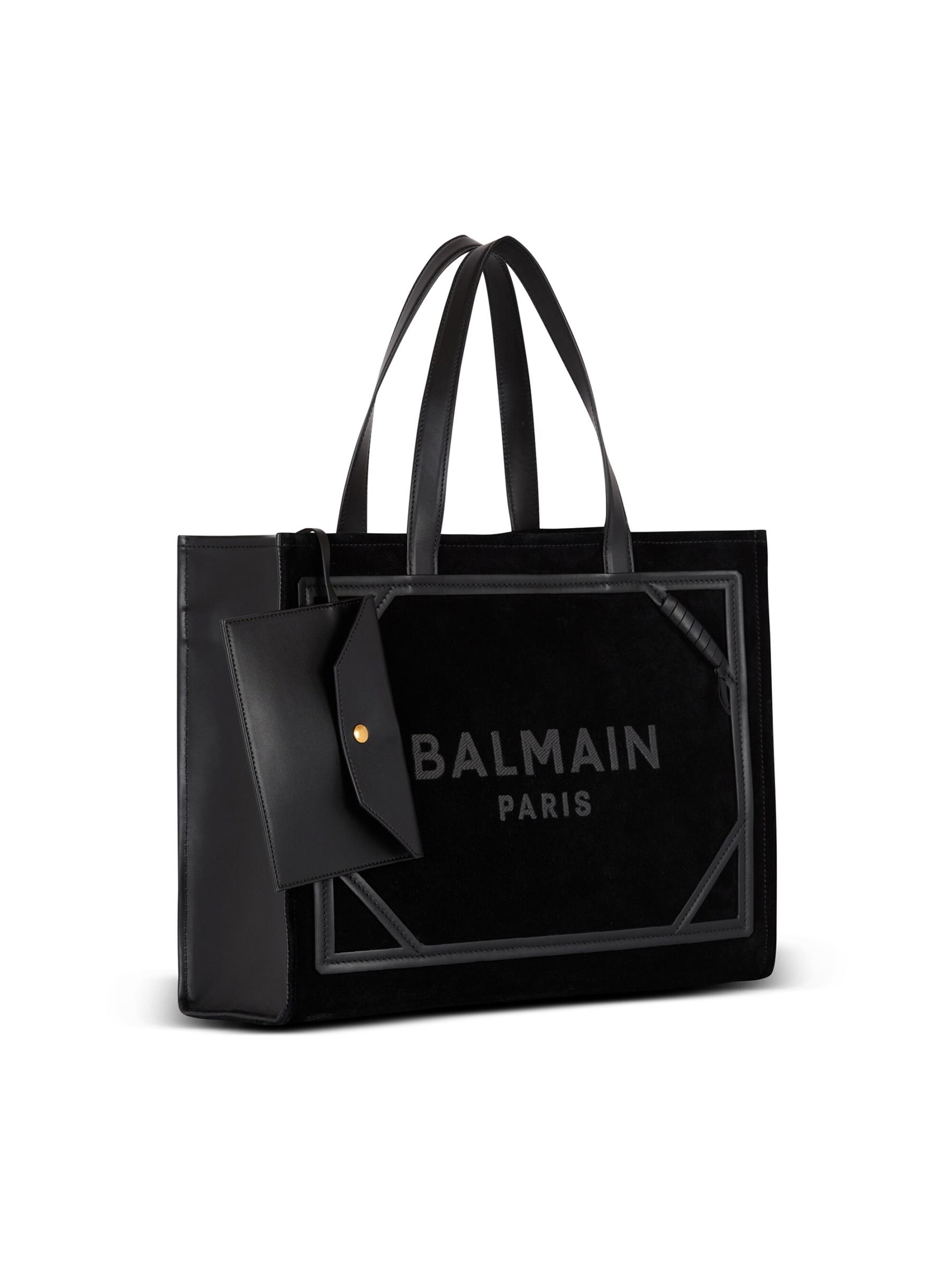 【Balmain 】バルマン ミディアム B-アーミー トートバッグ Balmain B Army Medium Shopper Tote Bag in Canvas with