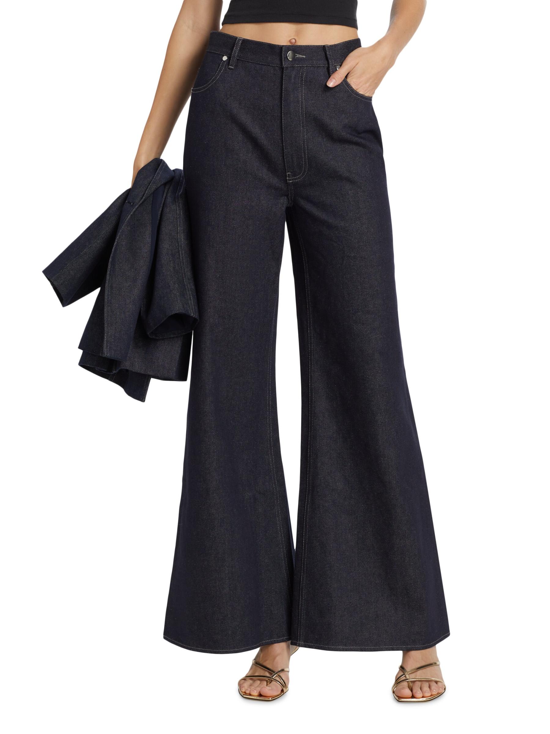 【EZKATON】22FW★ Smoke Wide Denim Pants Shop ET OCHS - Ezra Denim Wide-Leg Pants | Saks Fifth Avenue