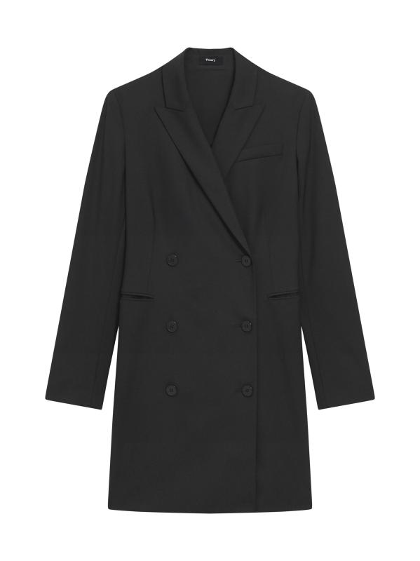 Theory TAILOR 現行タグ ネイビー　スカート スーツ 2 M ベージュ ダブルサテンスーツ ロングスカート ネイビー/ベージュ