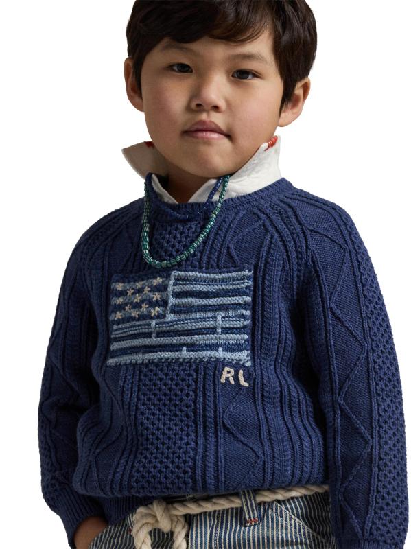 #6: سترة بشعار قطني باهت للأولاد الصغار - القوات البحرية