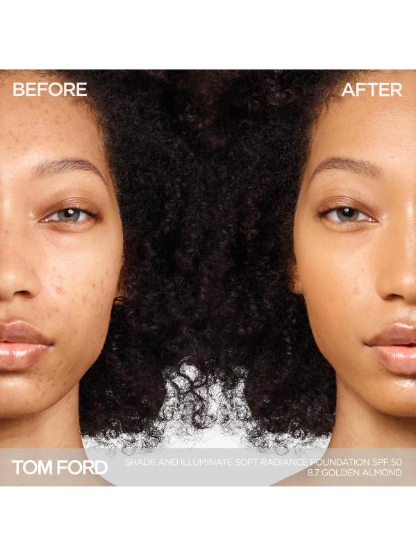 #2: كريم أساس شايد آند إيلومينت سوفت راديانس SPF 50 - 8.7 لوز ذهبي