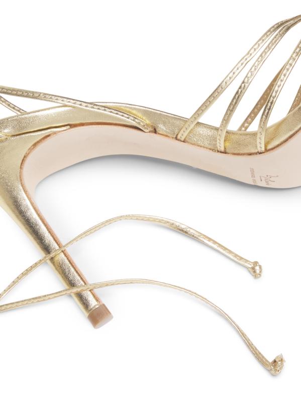 #5: صندل من الجلد بطول يصل إلى الكاحل يصل إلى 90 ملم - الذهب