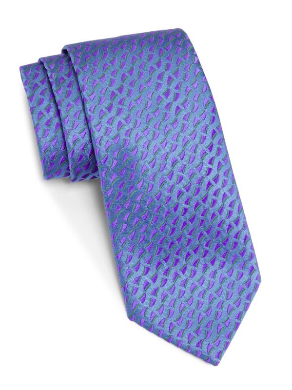 Geometric Silk Tie