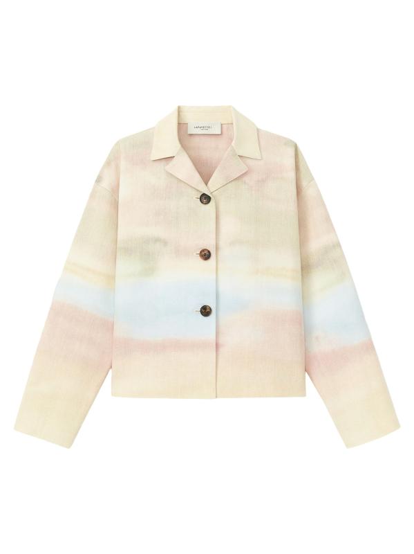 جاكيت قصير بأكتاف منسدلة