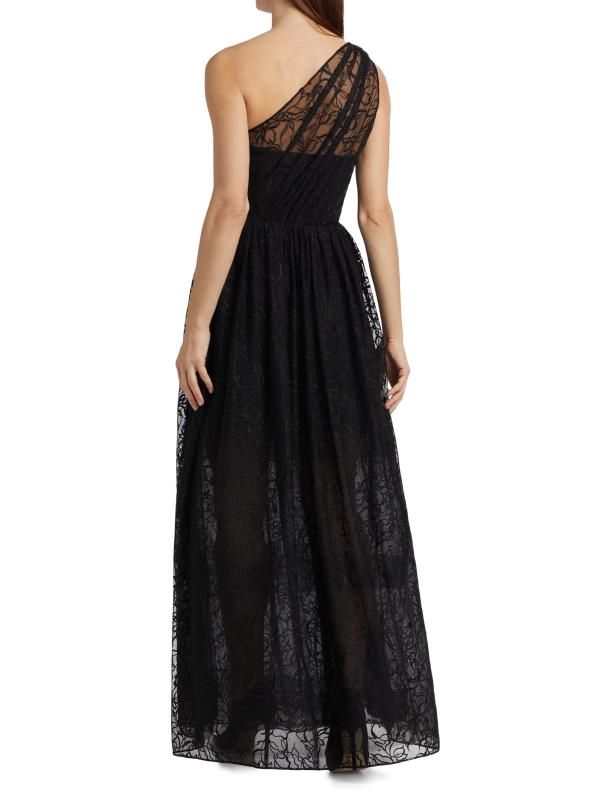 #3: فستان ماري تول بكتف واحد - أسود