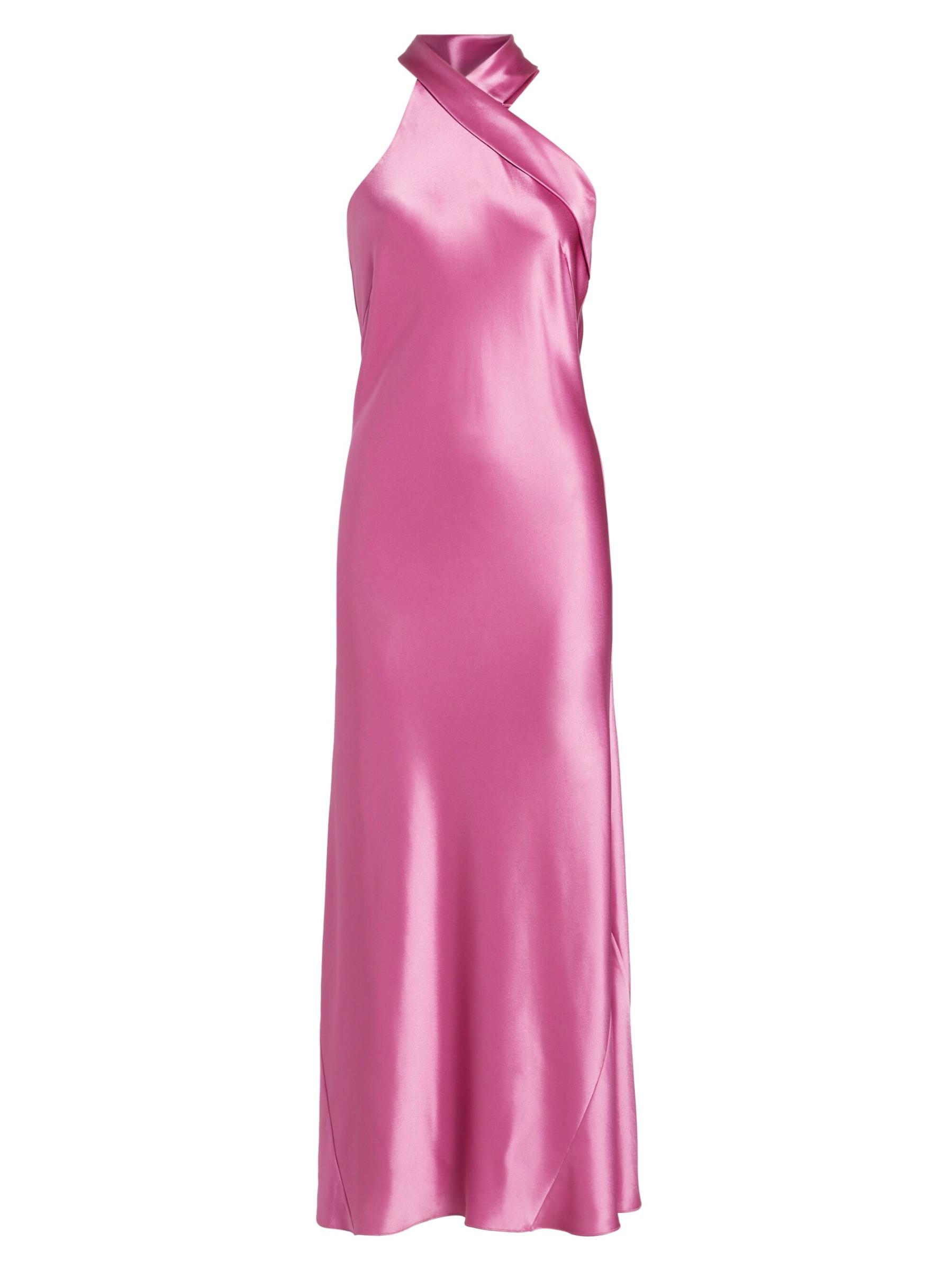 国内発| GALVAN LONDON ホルターネック サテンミディドレス Galvan London - Pandora Satinterneck Midi-Dress（パンドラ