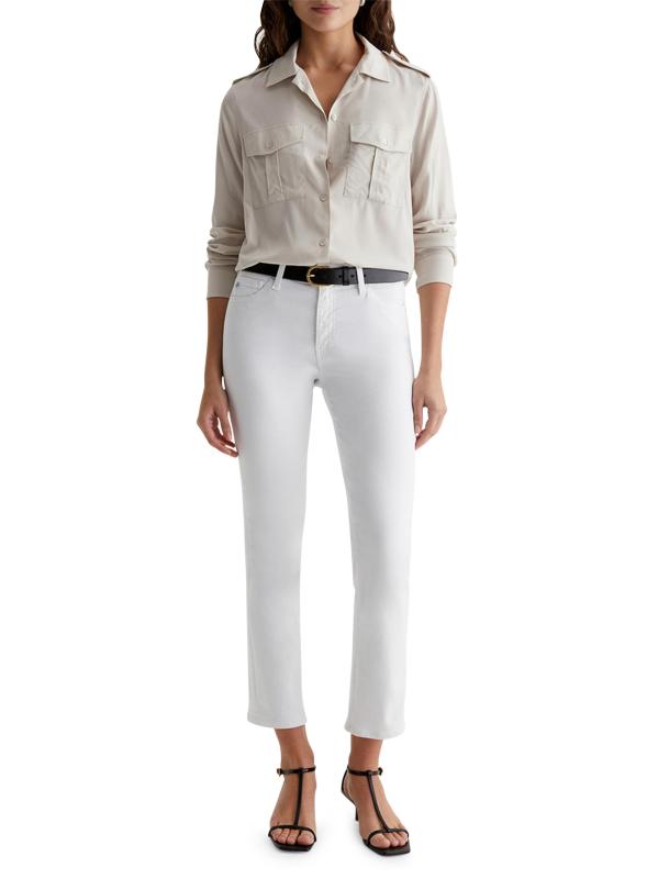 #5: بنطال جينز Mari High-Highe بقصة ضيقة - أبيض