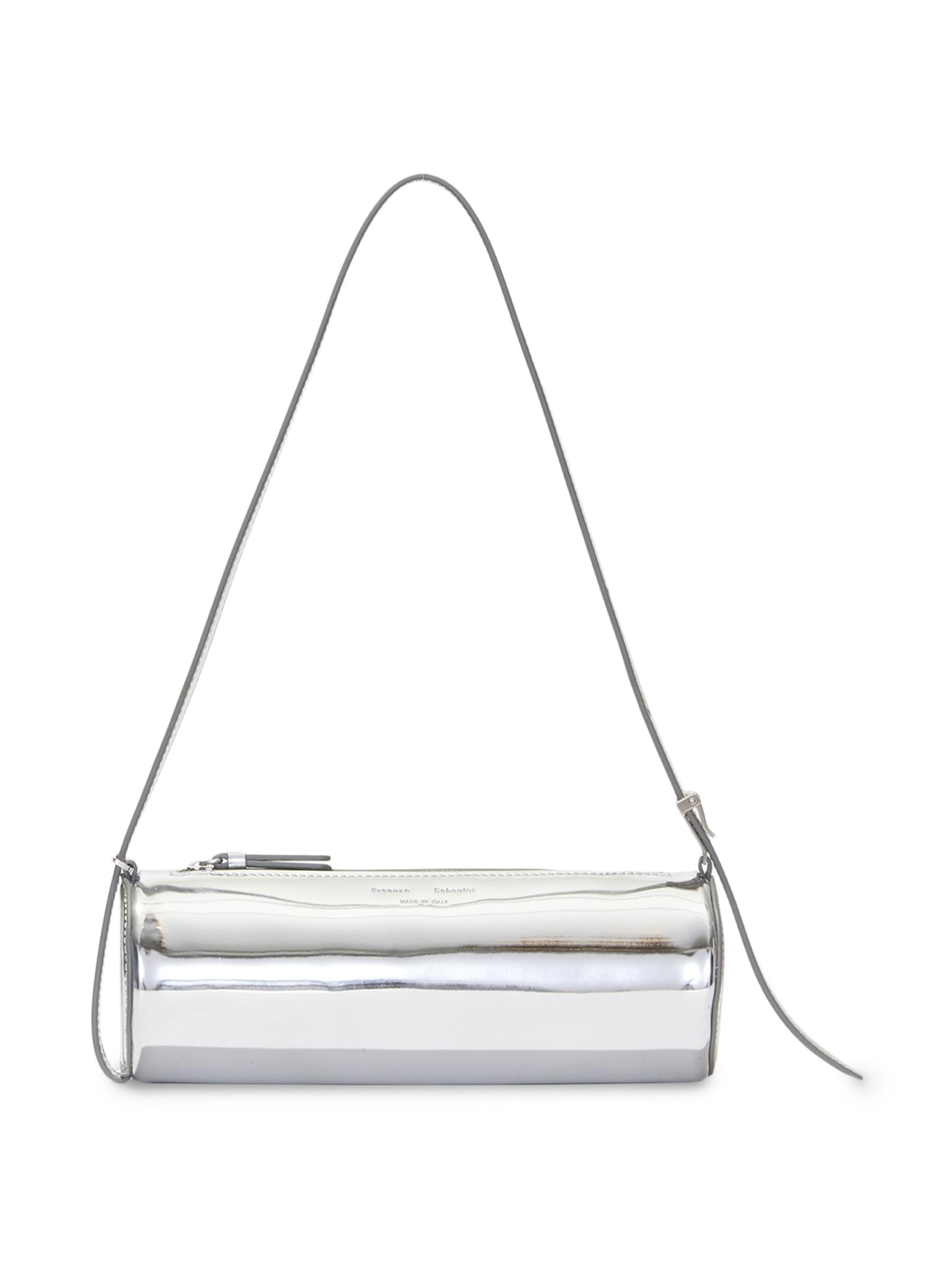 【Proenza Schouler】メタリックショルダーバッグ Proenza Schouler Flip Metallic Shoulder Bag in Silver
