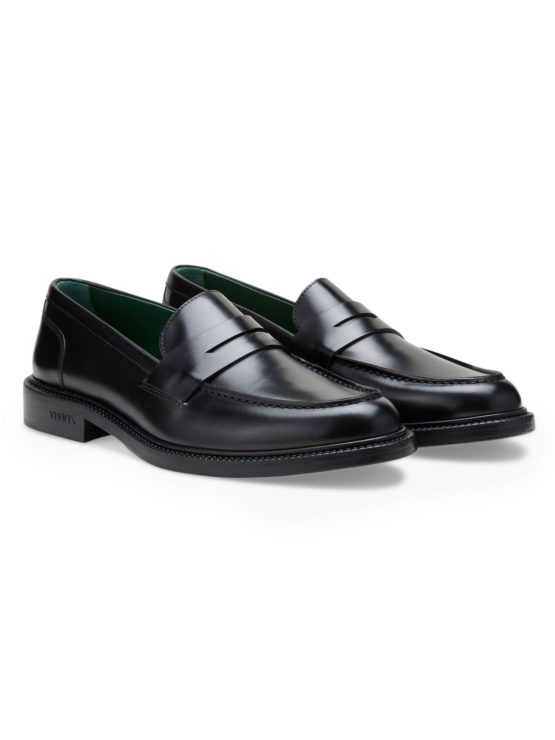 良品 イタリア製 Saks fifth Avenue 10.5 レザーローファー