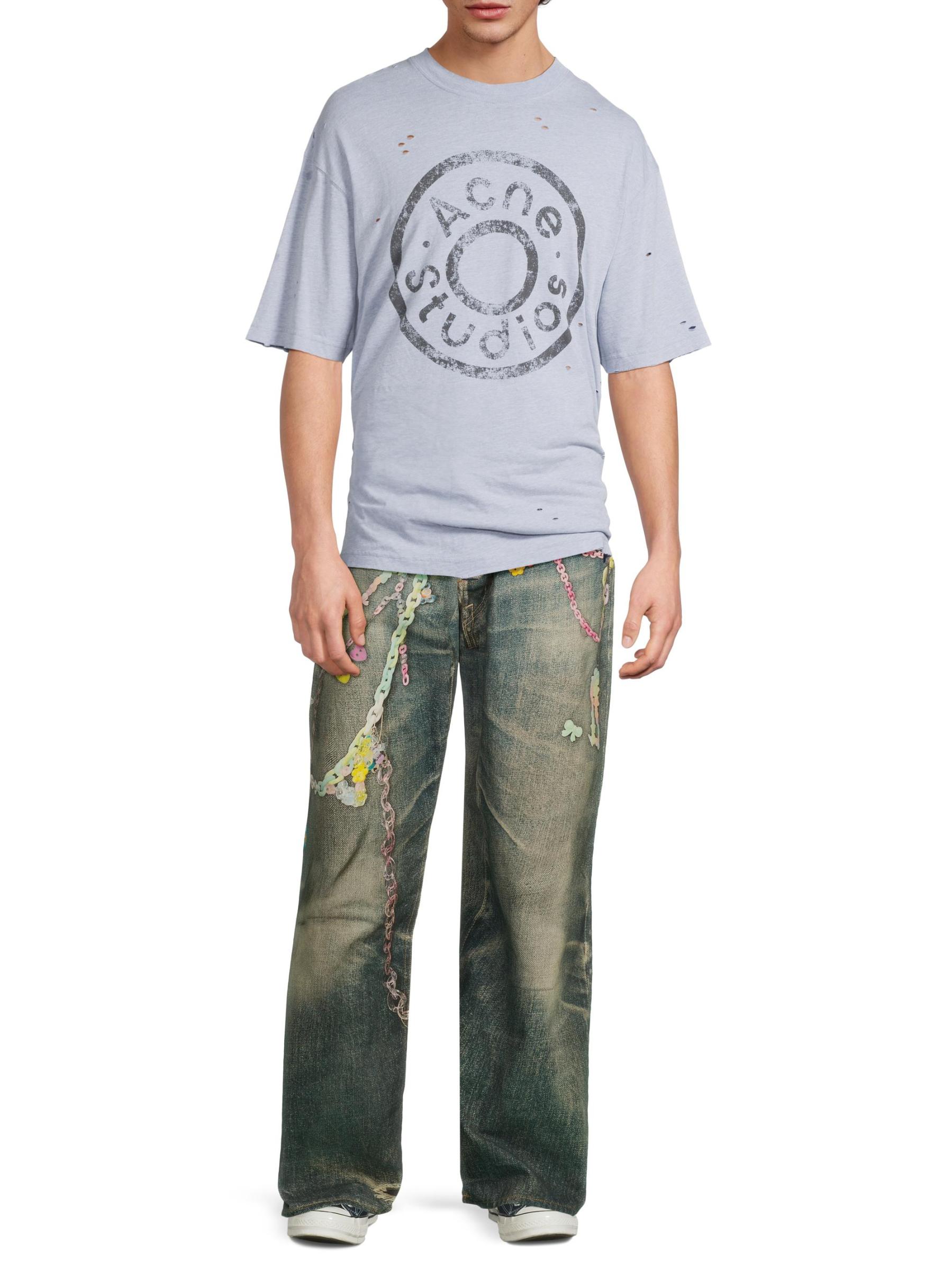 acne studios kawii key chain デニム Acne Studios Kawaii Keychains Illusion Denim Pants – Sakura