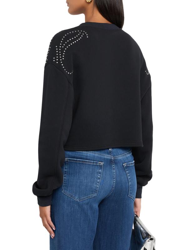 #3: سويت شيرت تيري كروب فينتاج - أسود