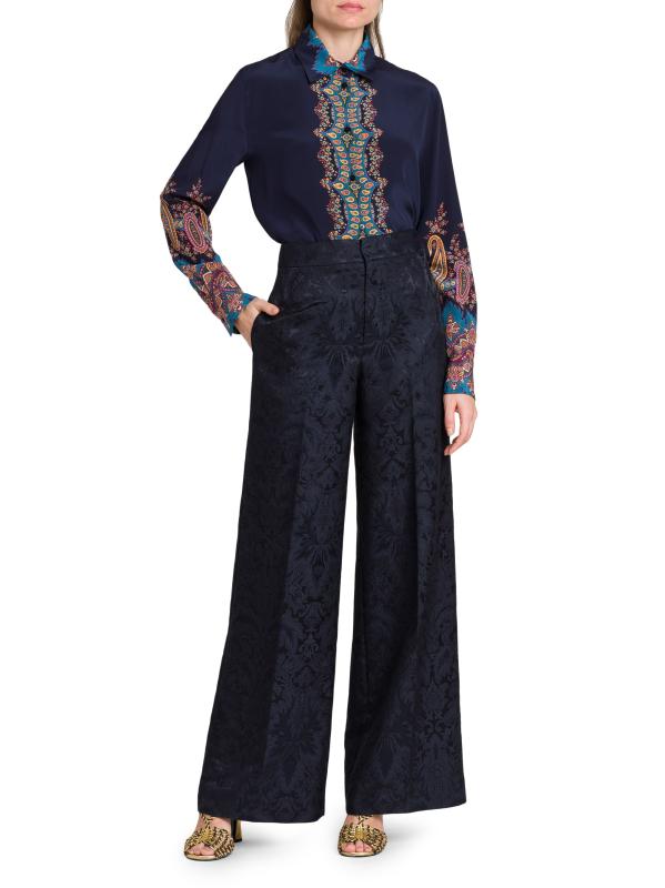 ETRO - ジャカード・リラックス・ワイドパンツ をオンライン購入