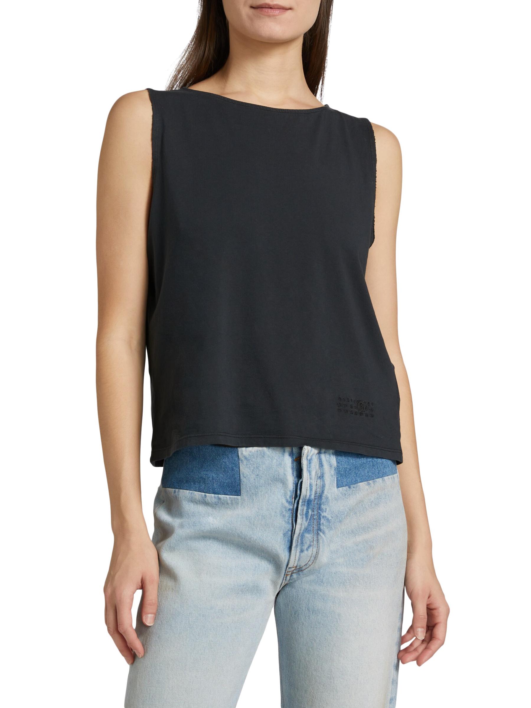Shop MM6 Maison Margiela - Boatneck Tank Top | Saks Fifth