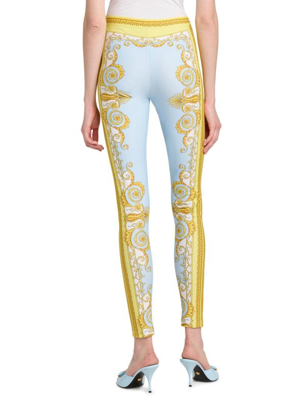 #4: بنطال باروكو فولارد - أزرق باستيل أصفر باهت