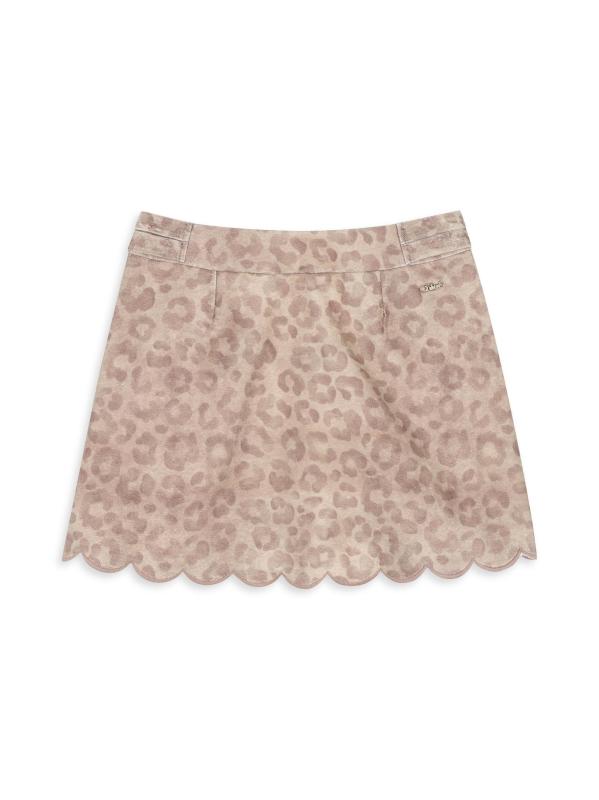 #2: تنورة بنقشة جلد الفهد للفتيات الصغيرات والفتيات - حجر