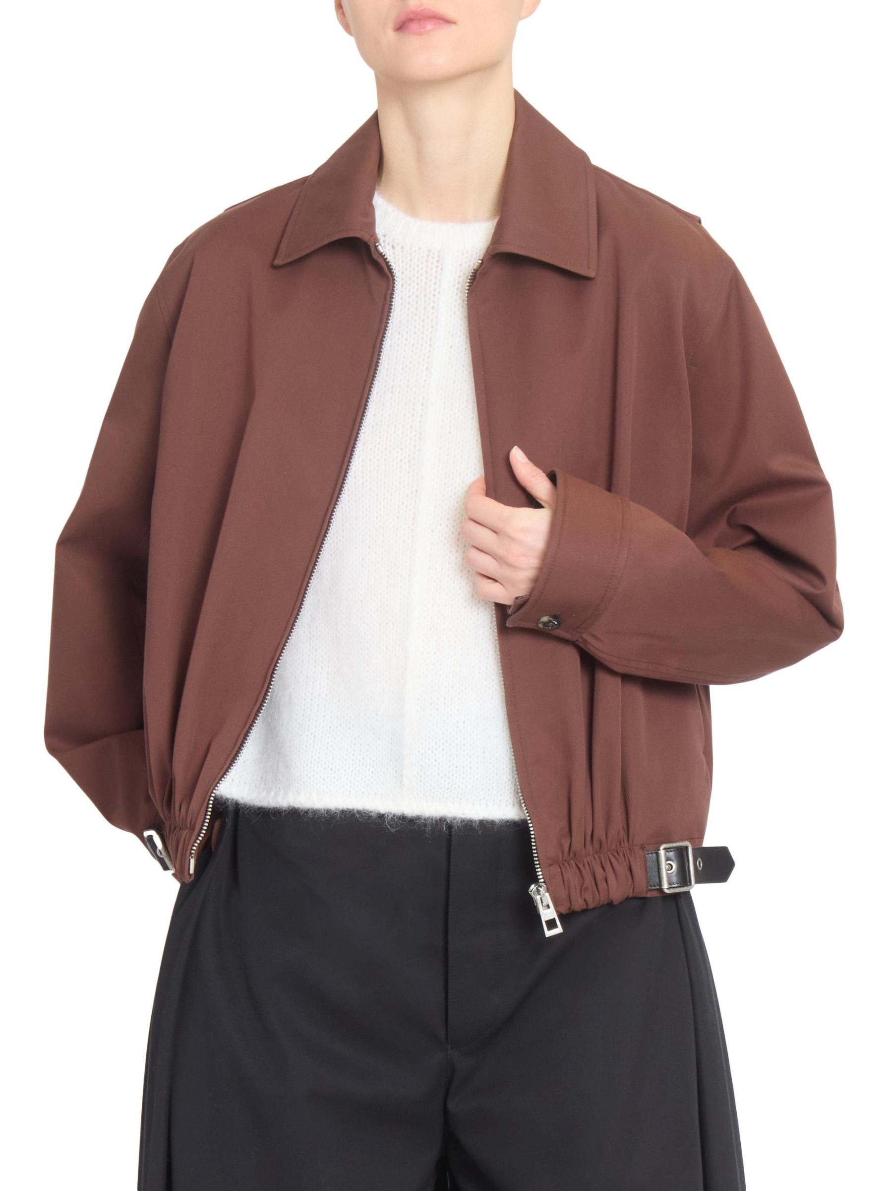 希少 Loewe ノーカラージャケット ベルト スエード ミドル丈 スペイン