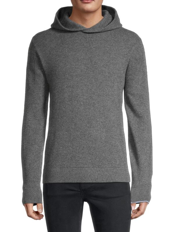 #2: هودي كوكو من الصوف والكشمير - رمادي داكن