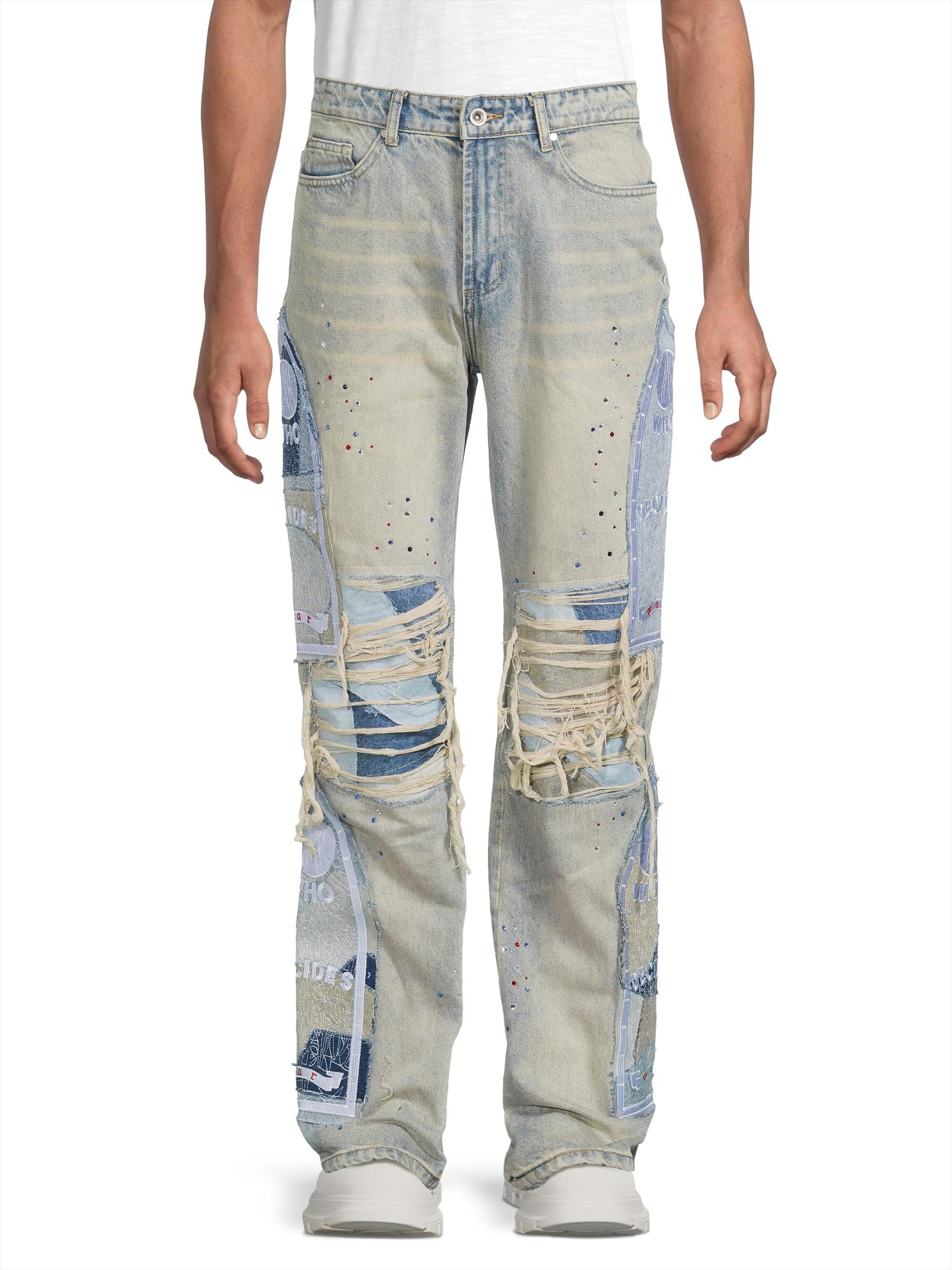 WHO DECIDES WAR デニム刺繍ジャケット