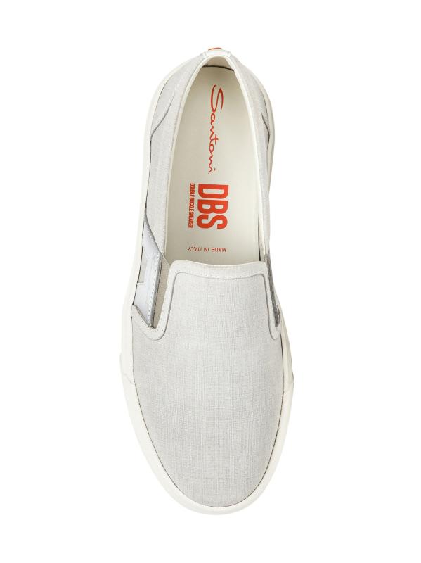 【SANTONI】スエードを使用したメンズスリッポンスニーカー Santoni - スエード スリッポン スニーカー をオンライン購入