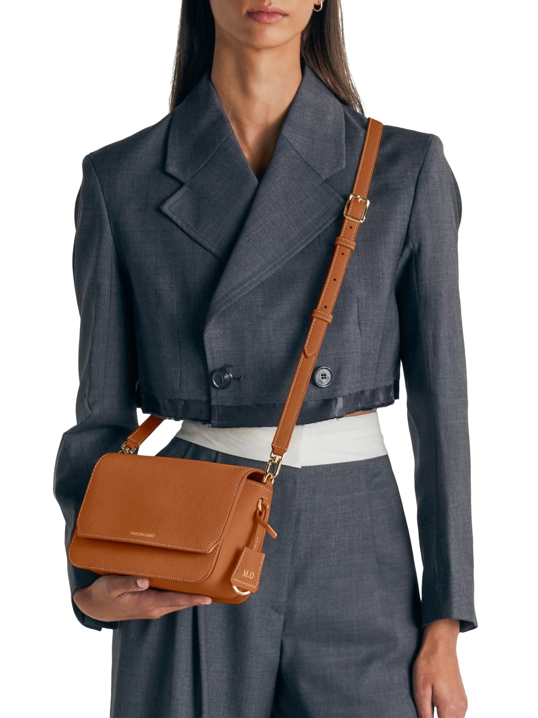 MAISON de SABRÉ ブラウンショルダーバッグ