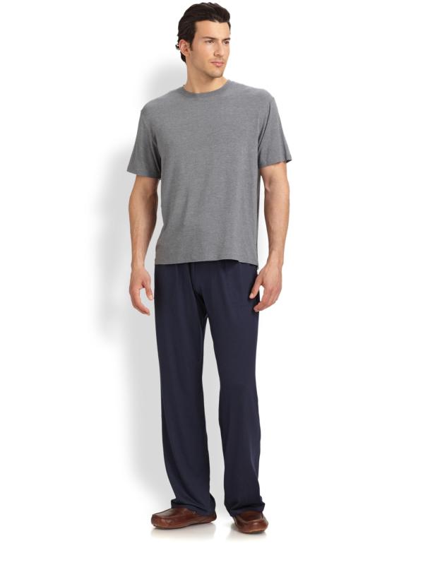 #3: بنطلون سوليد لونج - أزرق